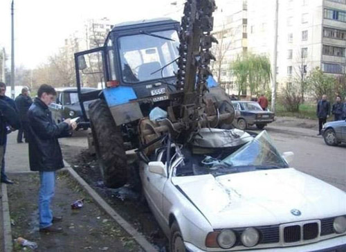 Самые курьезные аварии